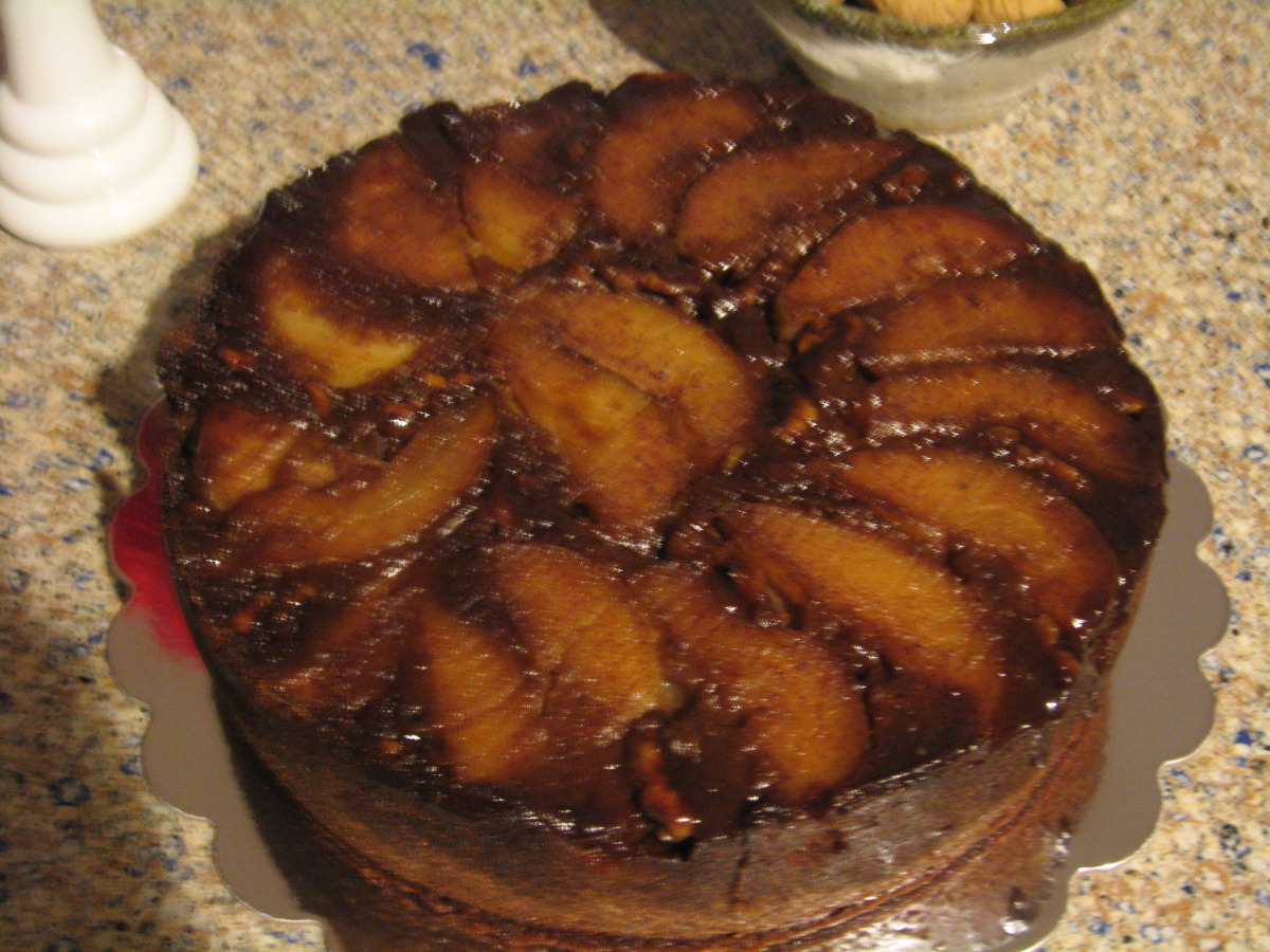 Ginger Pear Upside-Down Cake