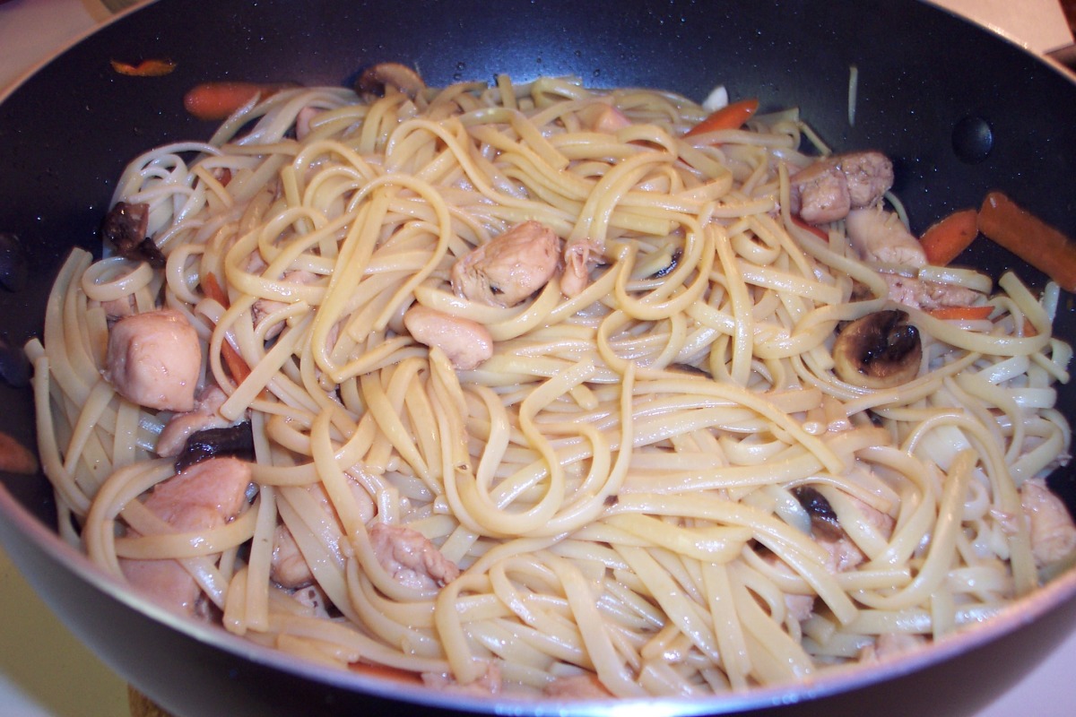 Easy Chicken Teriyaki With Linguine