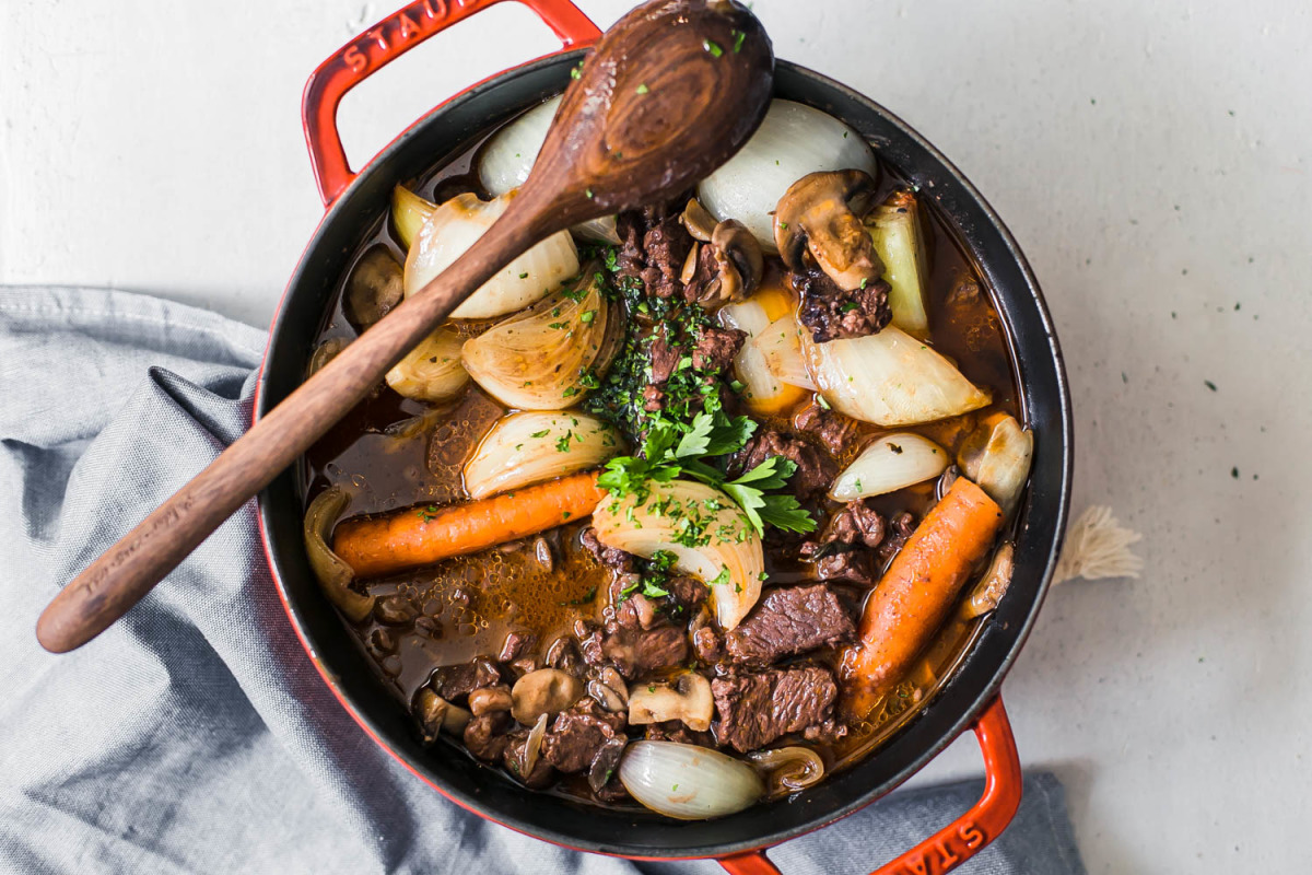 Slow Cooker Beef Bourguignon