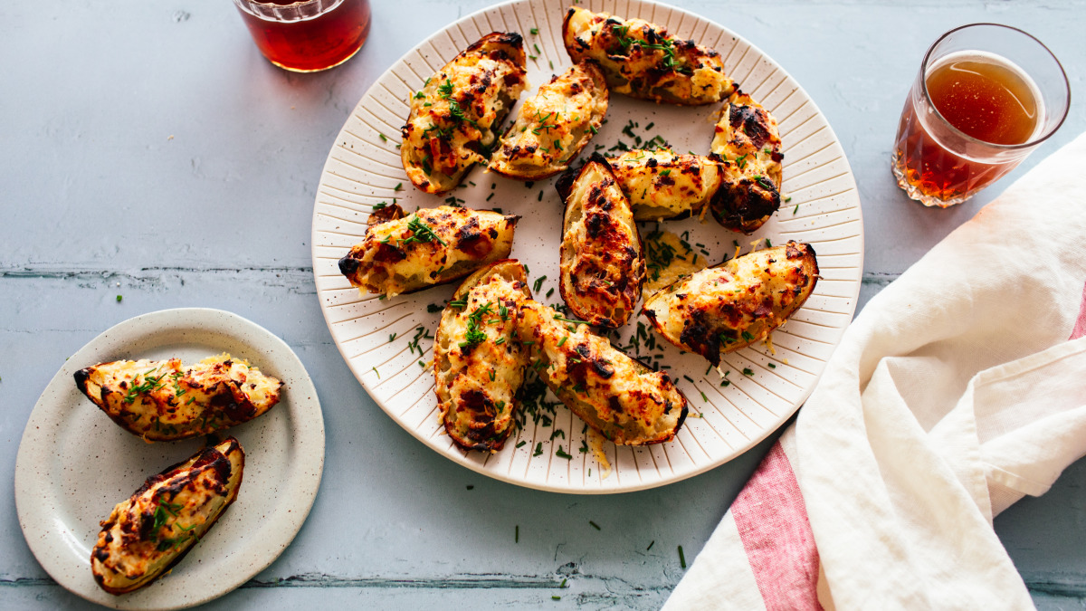 5 Ingredient Baked Potato Skins