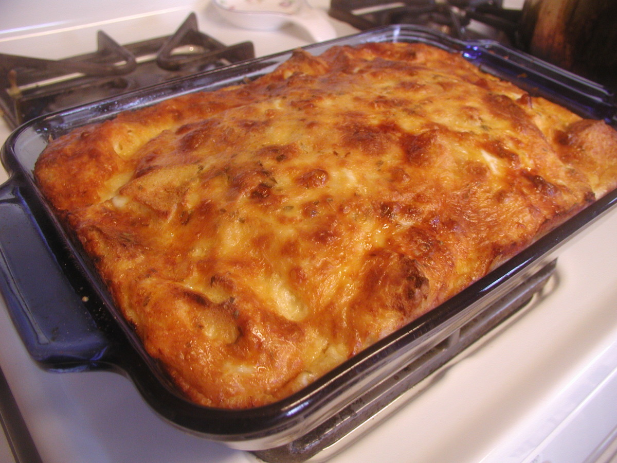 Panera/Saint Louis Bread Co's Asiago Bagel Breakfast Bake Recipe