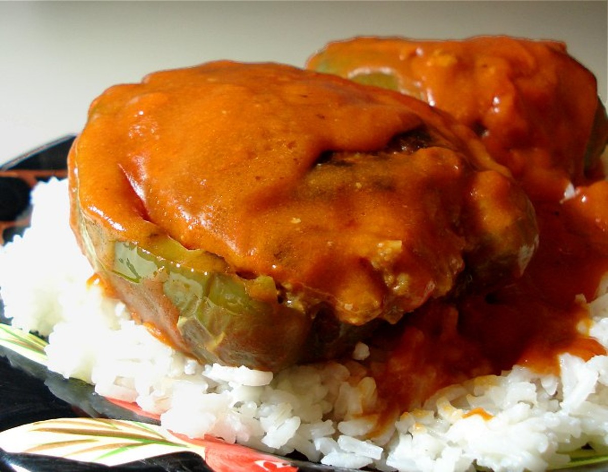 Mom's Top-Of-The-Stove Stuffed Bell Peppers_image