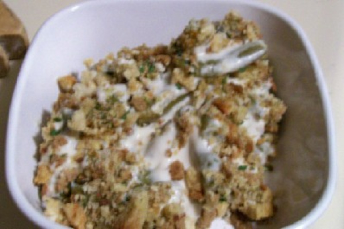 Creamy Green Beans and Stuffing Casserole image