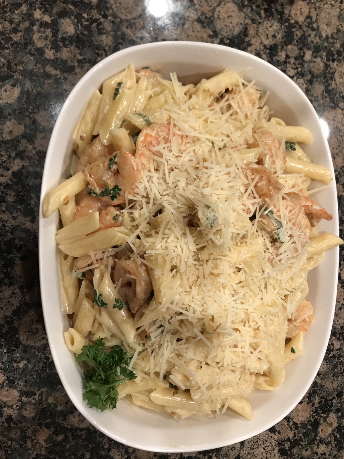 Shrimp and Pasta With Creole Cream Sauce Recipe