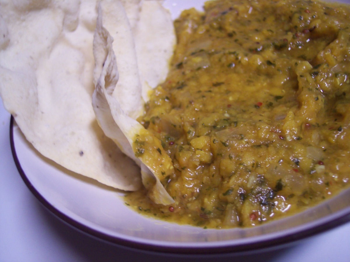 Eggplant And Dhal Curry With Basmati Rice Recipes recipe