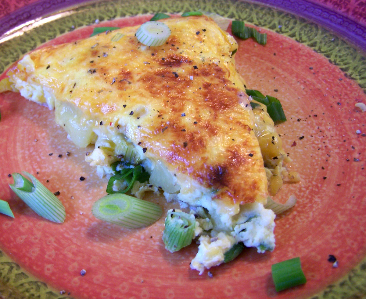 Potato, Red Pepper and Cheese Frittata_image