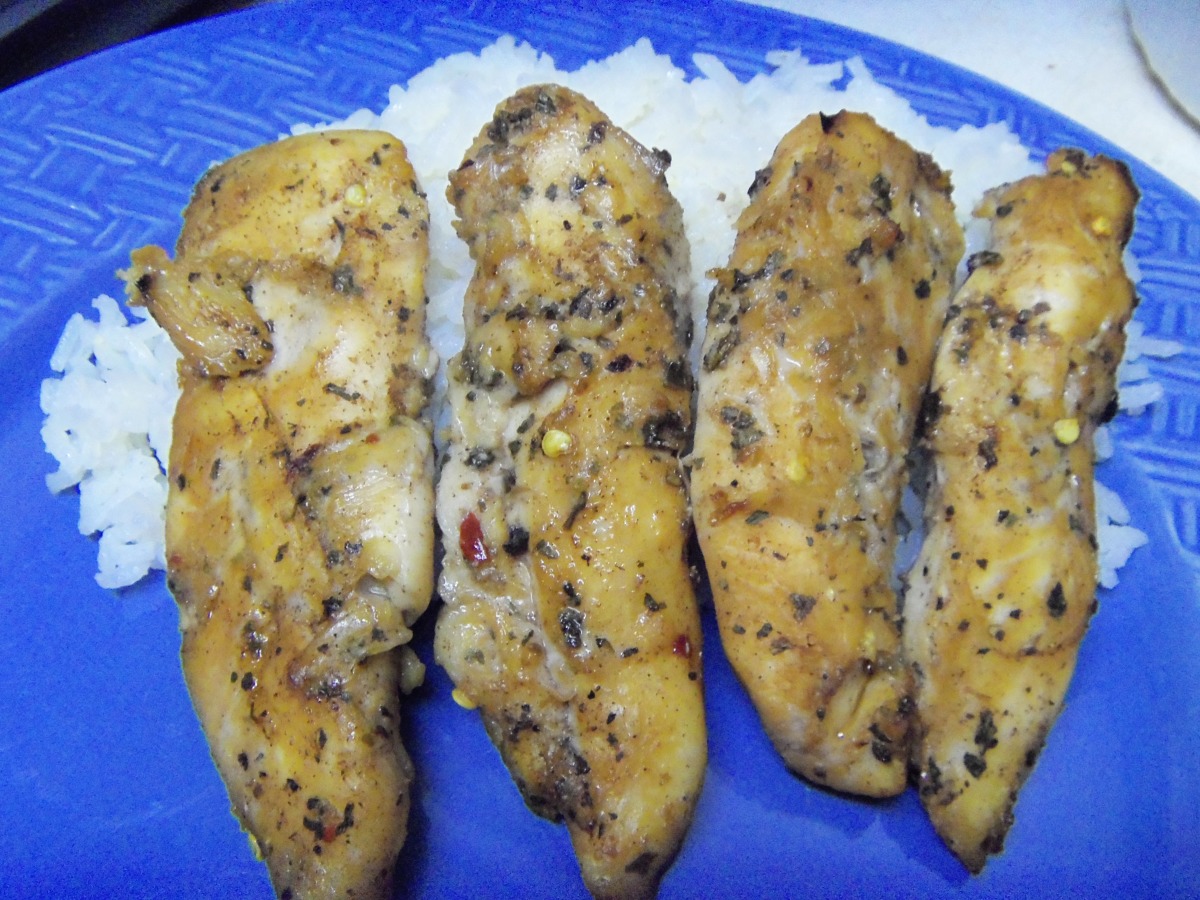 Garlic Ginger Chicken Strips