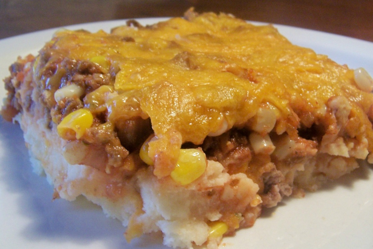 Cheddar Meat and Potato Casserole_image