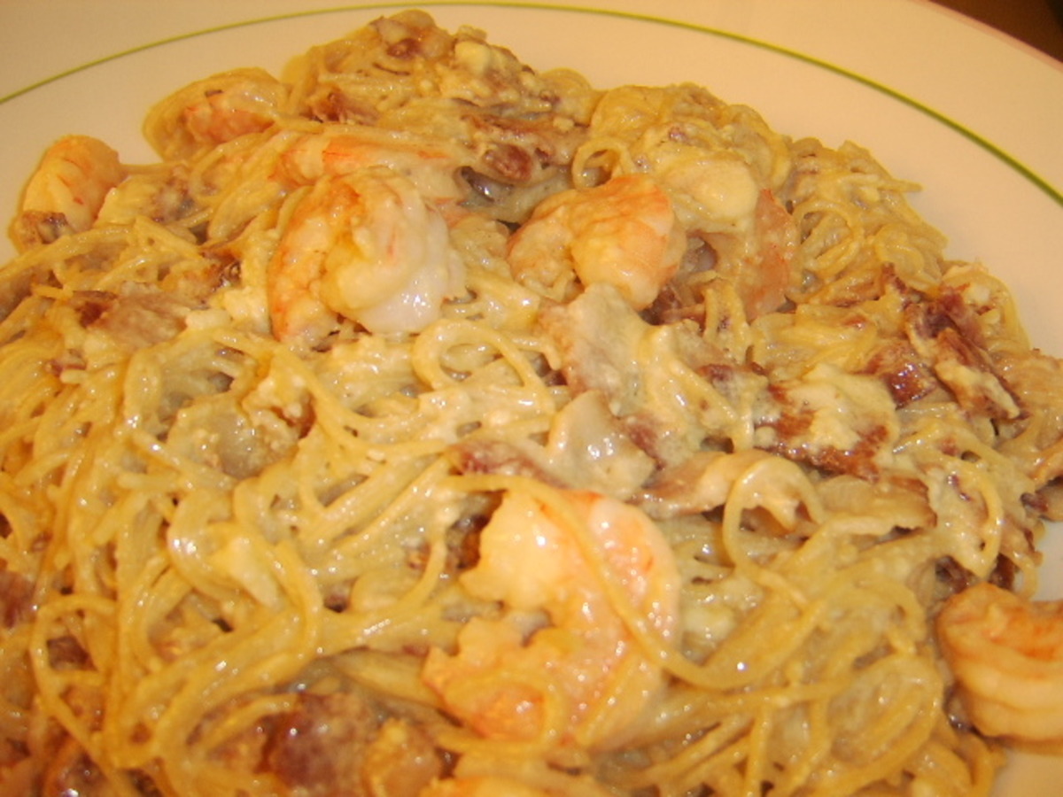 Creamy Spaghetti Carbonara Recipe Food Com