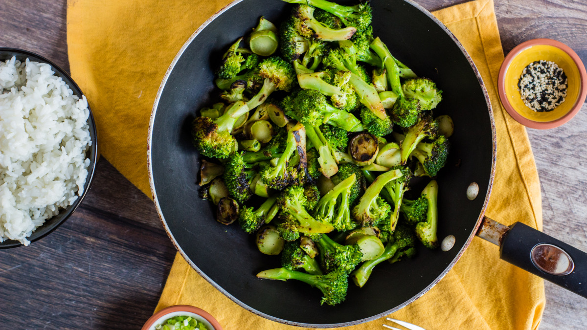 Pan Roasted Broccoli Recipe Food Com