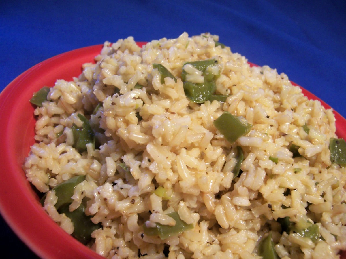 Green Pepper Brown Rice