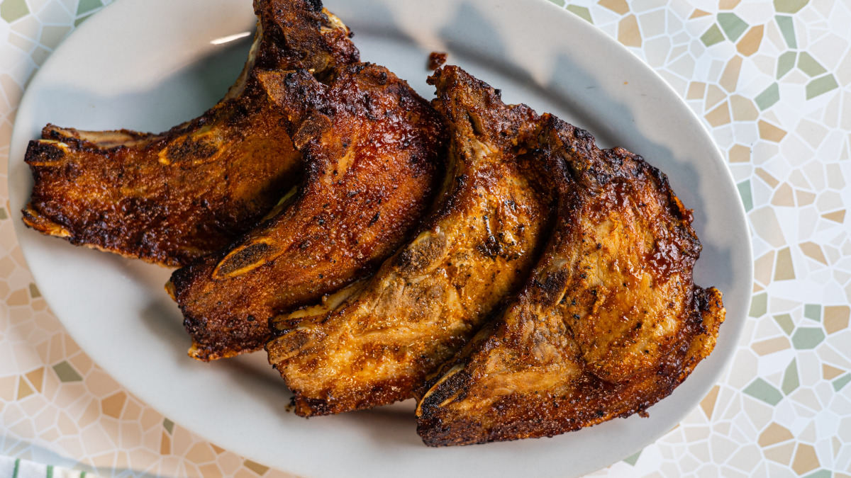 Bourbon-Glazed Pork Chops