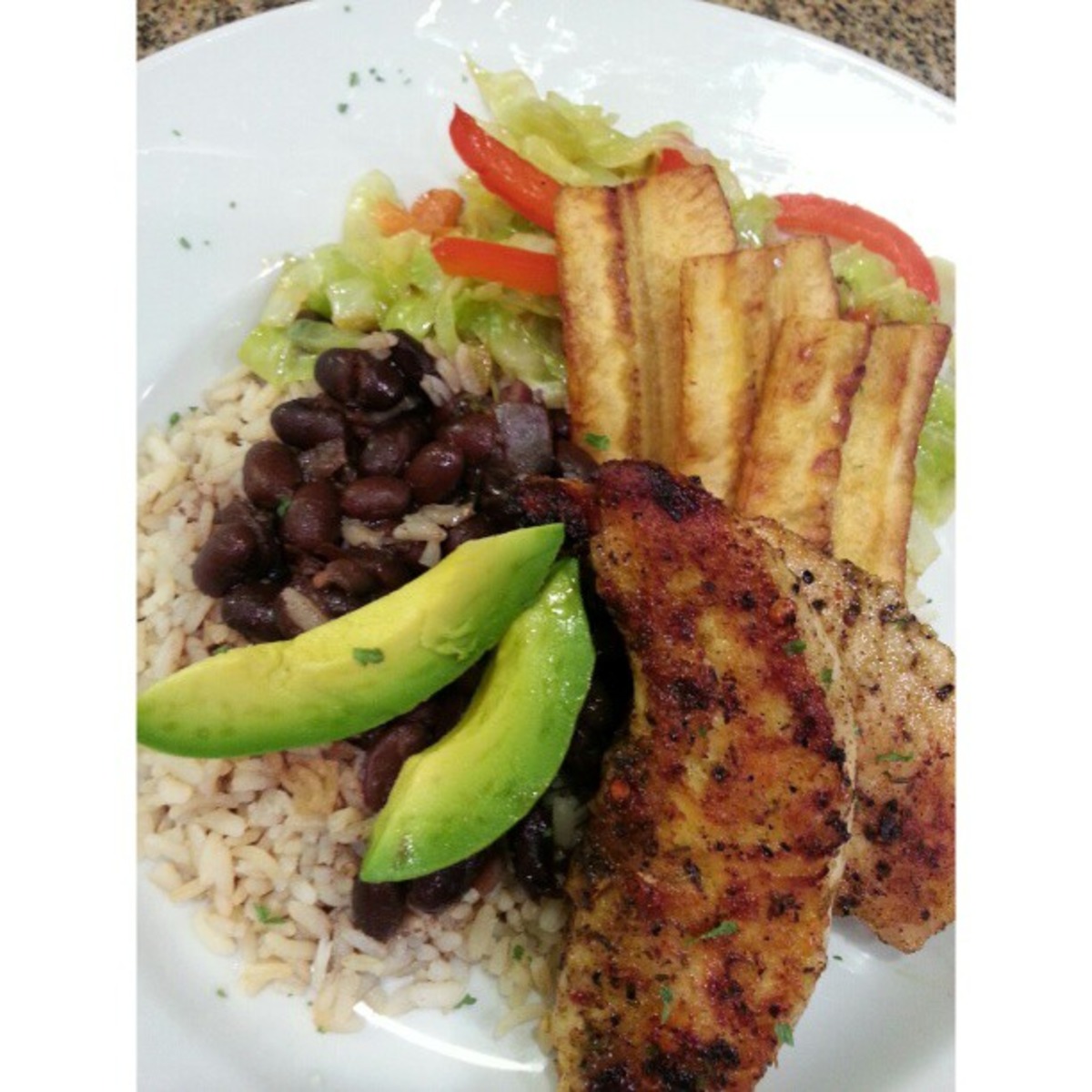 Belizean Traditional Beans and Rice_image