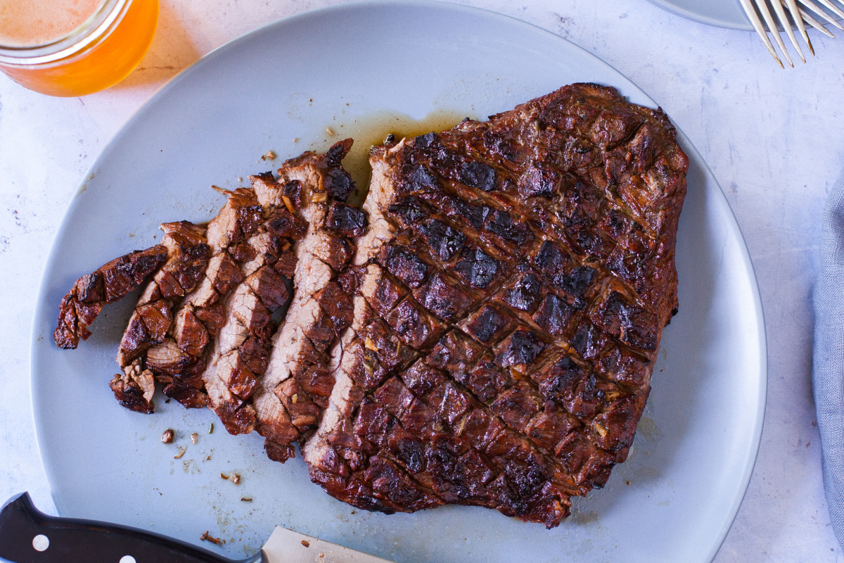 T-BONE STEAK AND SHRIMP ON THE BLACKSTONE E-SERIES INDOOR GRIDDLE