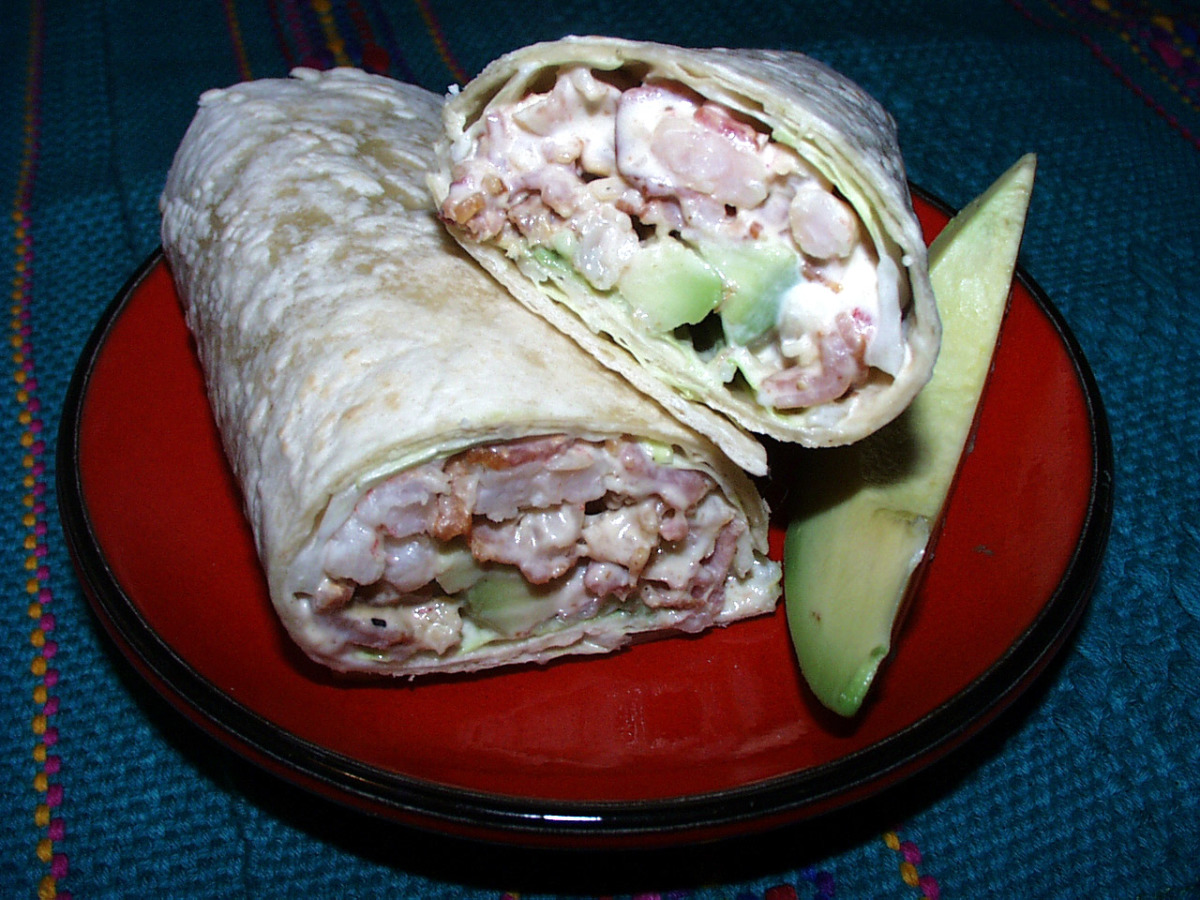 Avocado, Bacon and Shrimp Wraps image