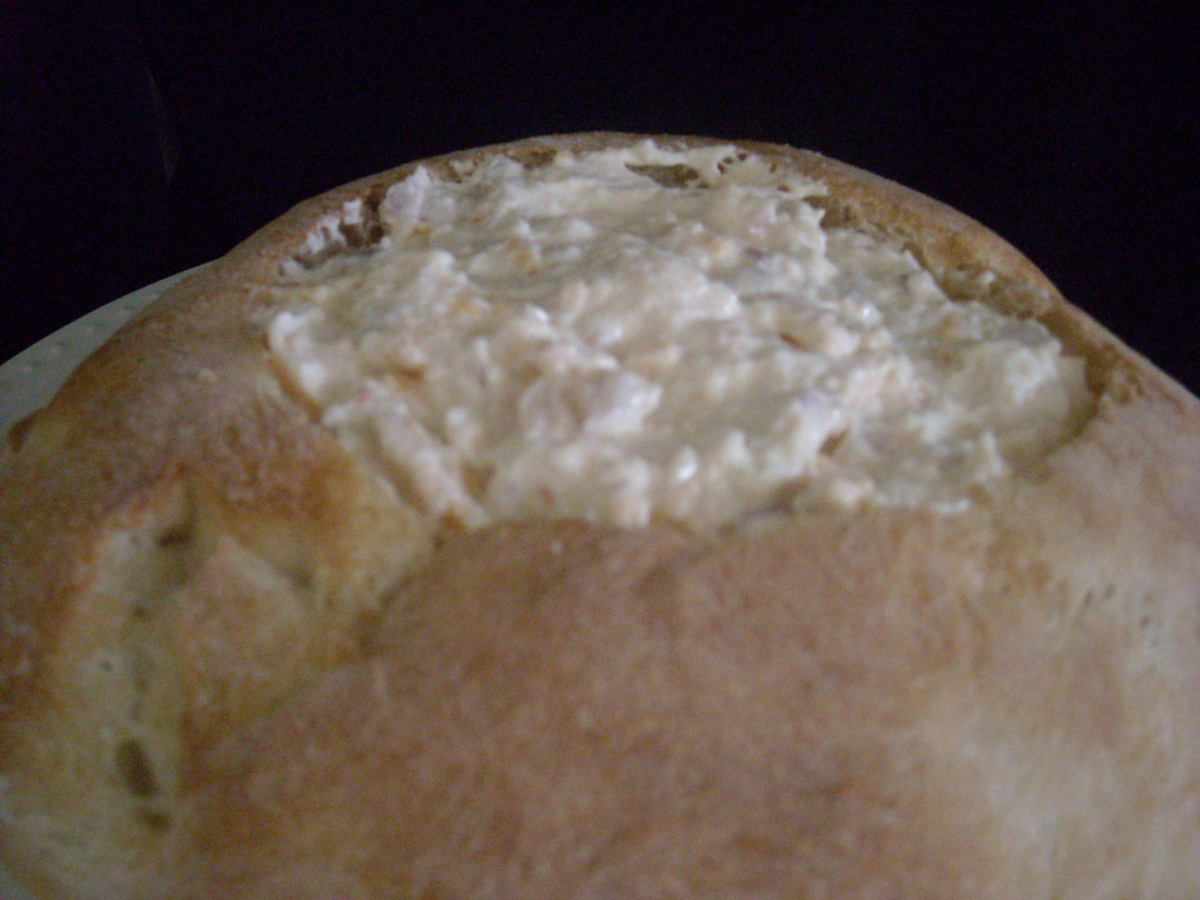 Hot Crab Dip in a Round Loaf image