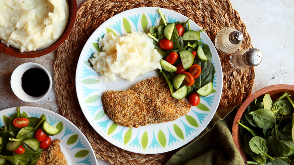 Crispy Balsamic Baked Chicken Breasts