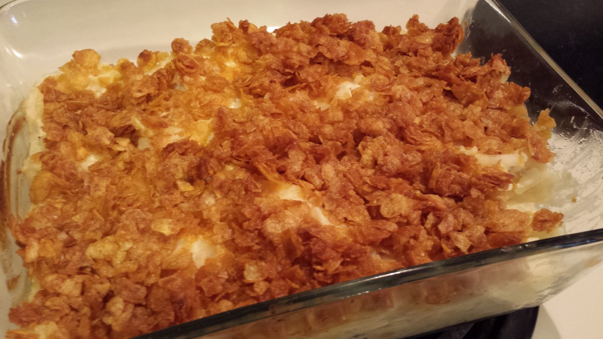 Cheesy Potatoes With Crunch Topping