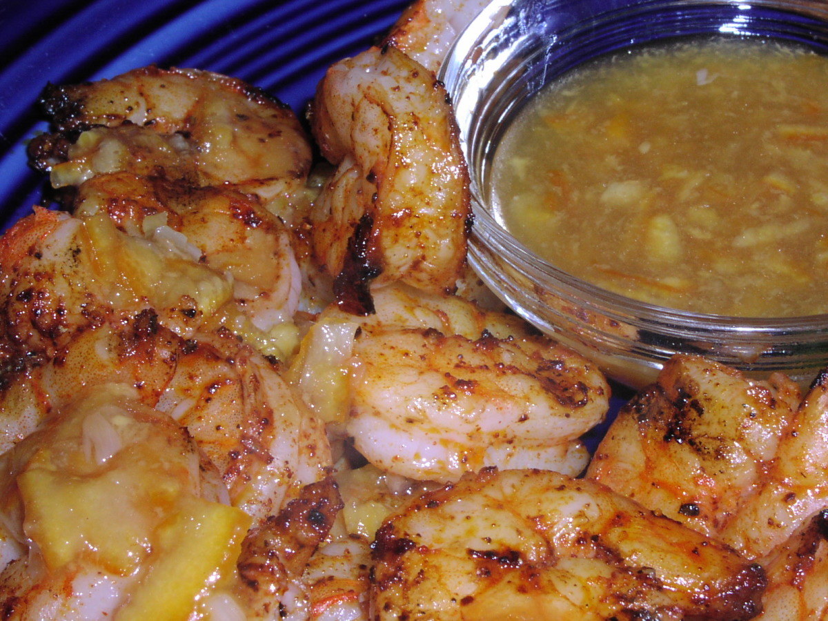 Grilled Shrimp With Sweet-And-Sour Sauce