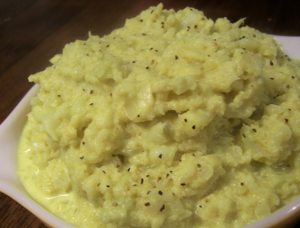 Curried Mashed Cauliflower With Shallots