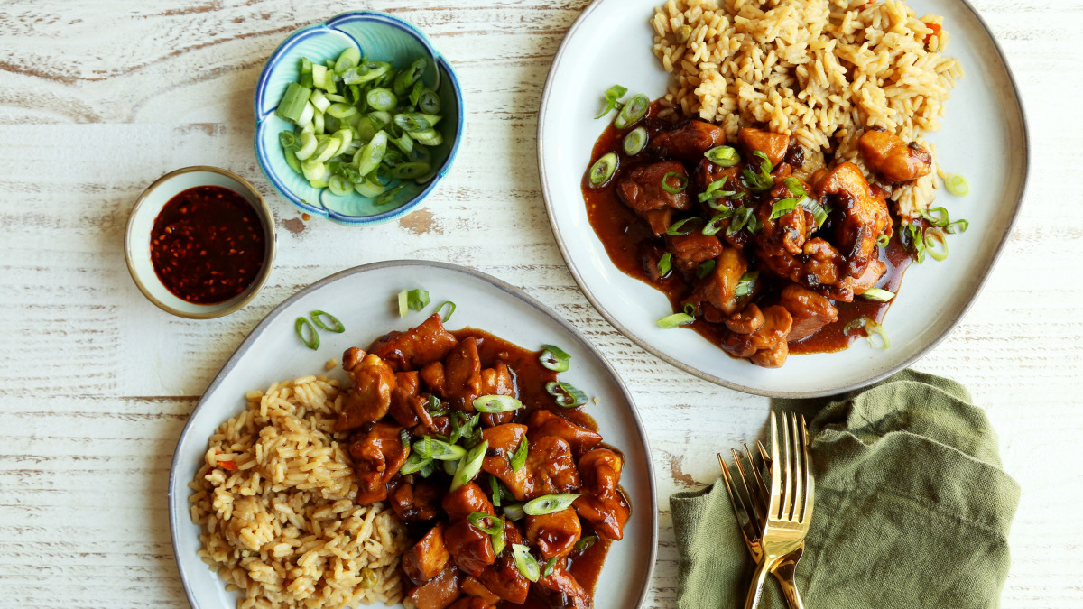 The Best Bourbon Chicken!