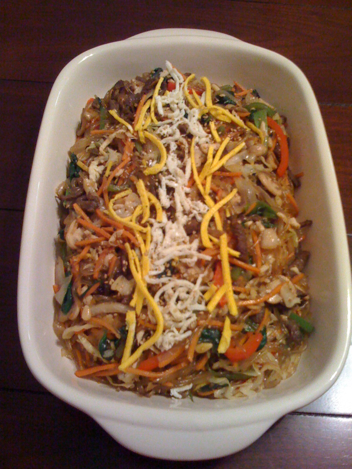 Korean-Style Noodles With Vegetables (Chap Chae) image