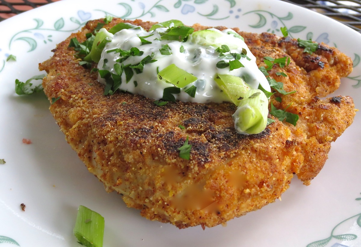 Fiesta Chicken With Jalapeno Cilantro Creme