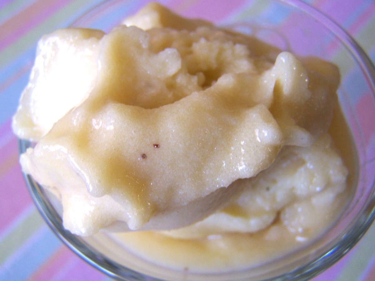 Banana Orange Frozen Sorbet