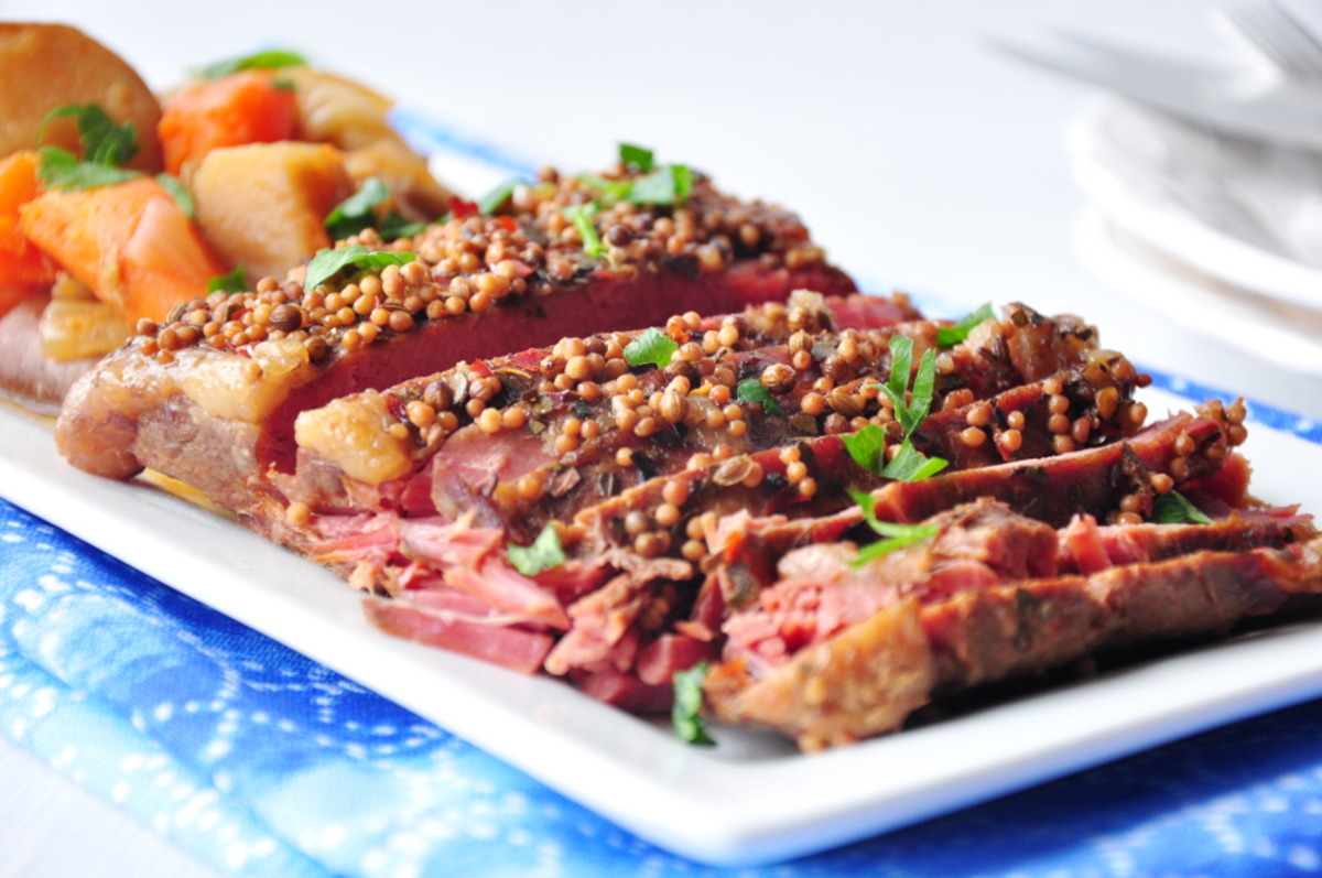 Crock Pot Apple and Brown Sugar Corned Beef