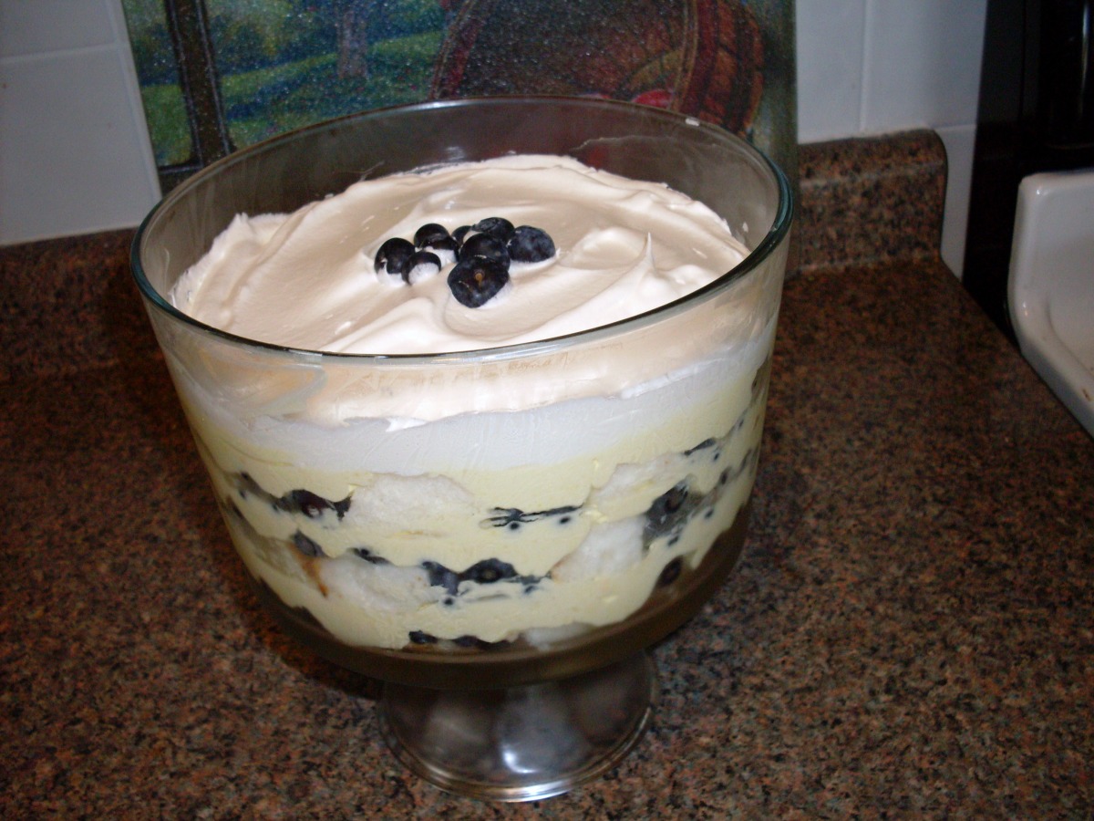 Lemon Blueberry Trifle (Sugar Free)