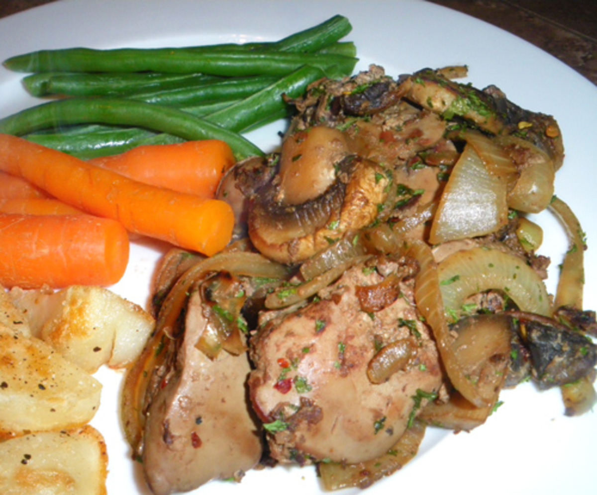 Chicken Livers With Mushrooms Recipe - Food.com