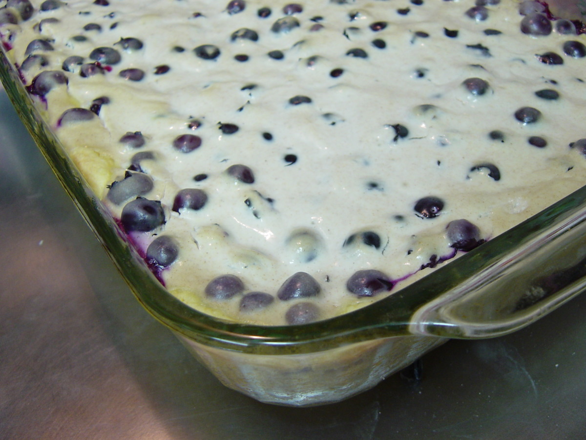 Blueberry Sour Cream Kuchen Bars image