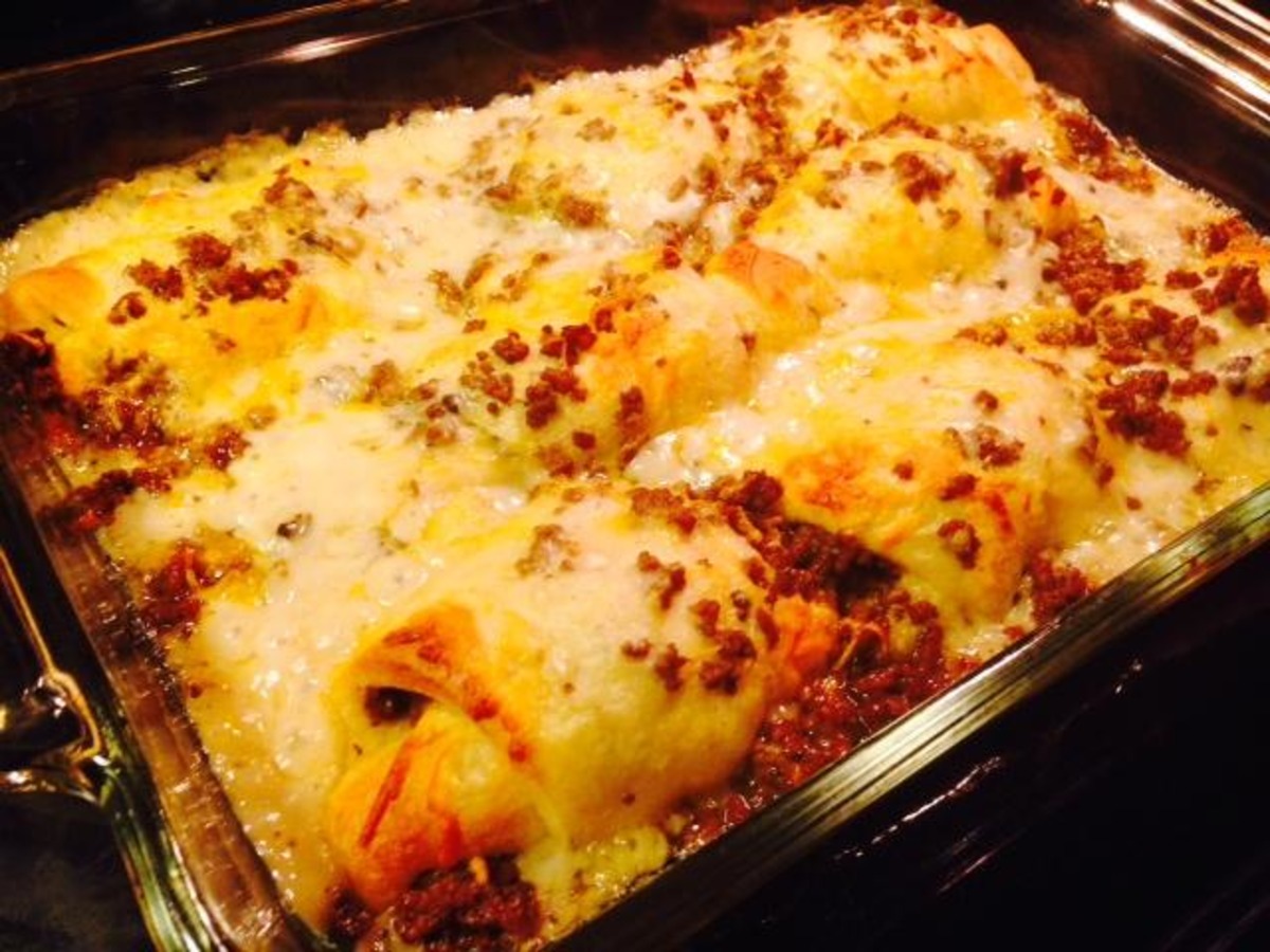 Beef And Cheese Stuffed Crescent Rolls Recipe Food Com