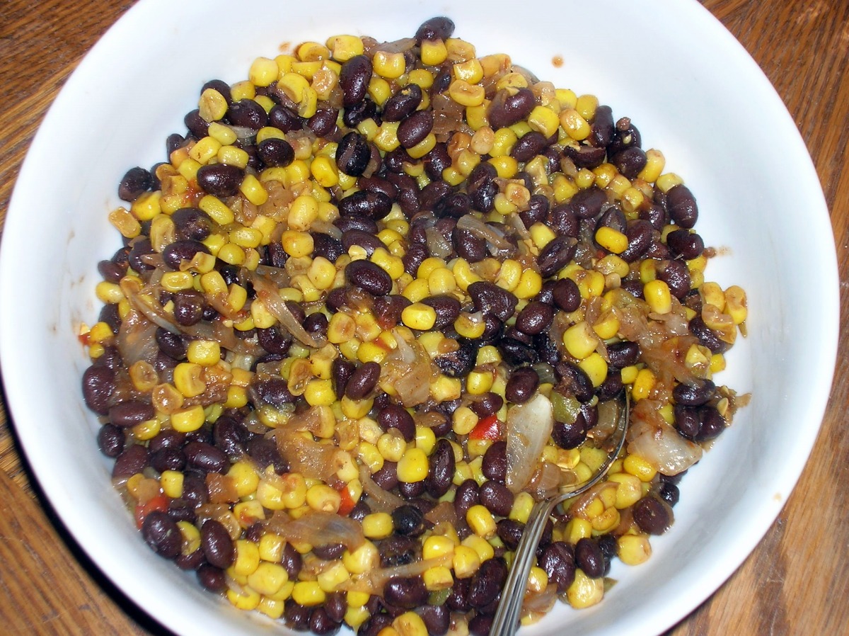 A Side of Black Beans and Corn image
