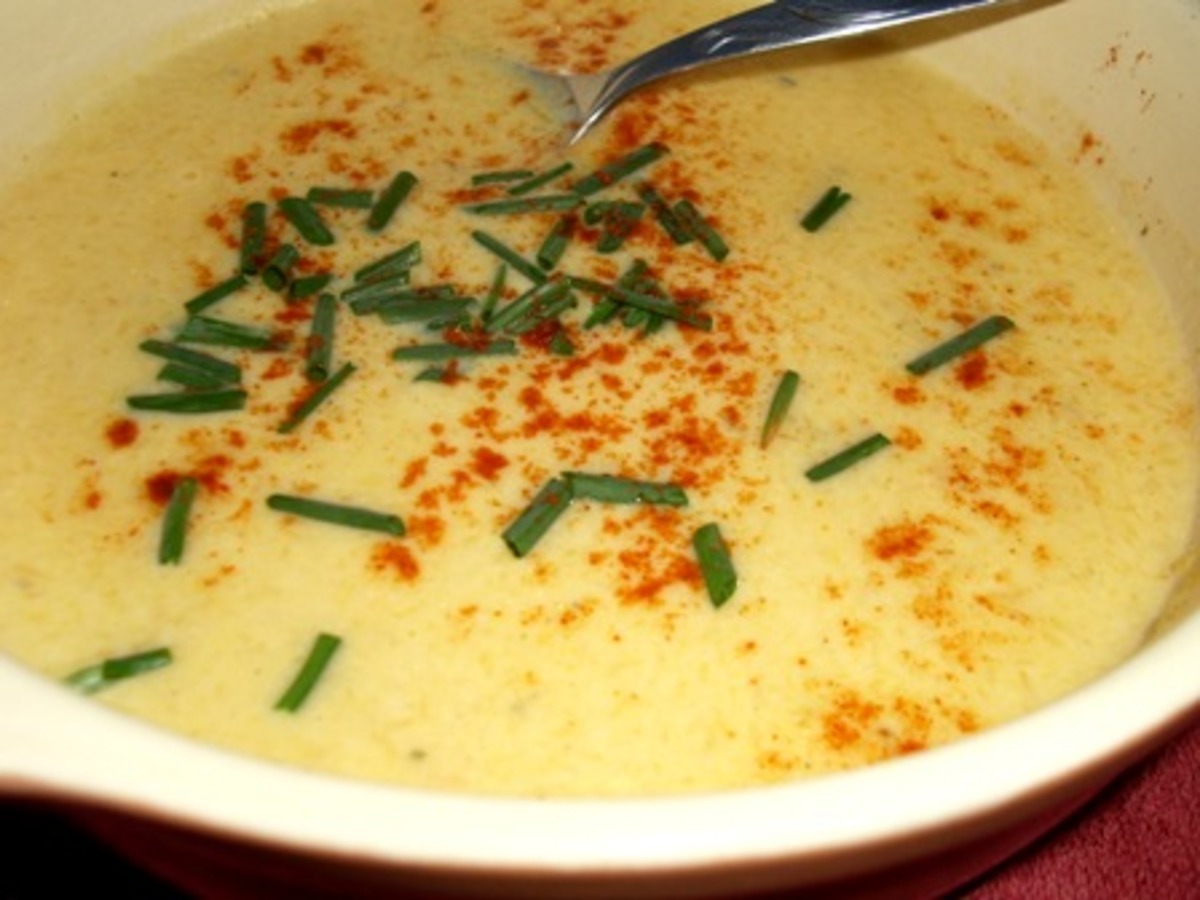 Cheddar Butternut Squash Soup, Lightened Up!-image