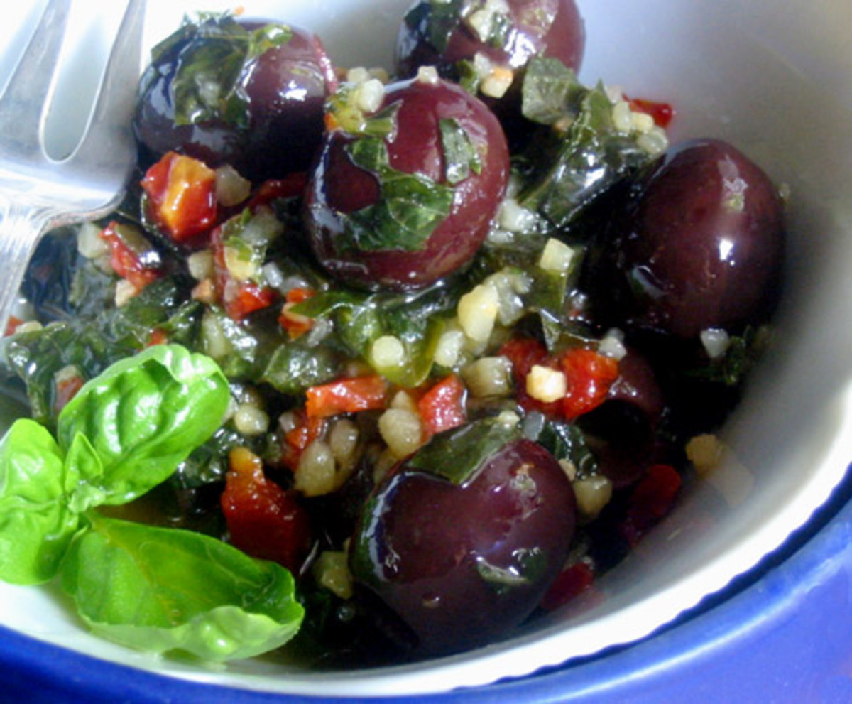 Basil Olives
