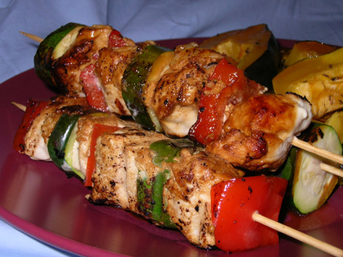 Sour CreamDijon Marinated Chicken Kabobs Recipe
