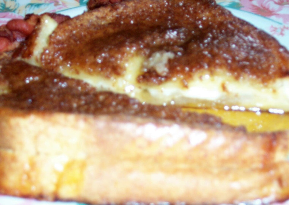 French Toast With Pears, Brie, and Cinnamon image