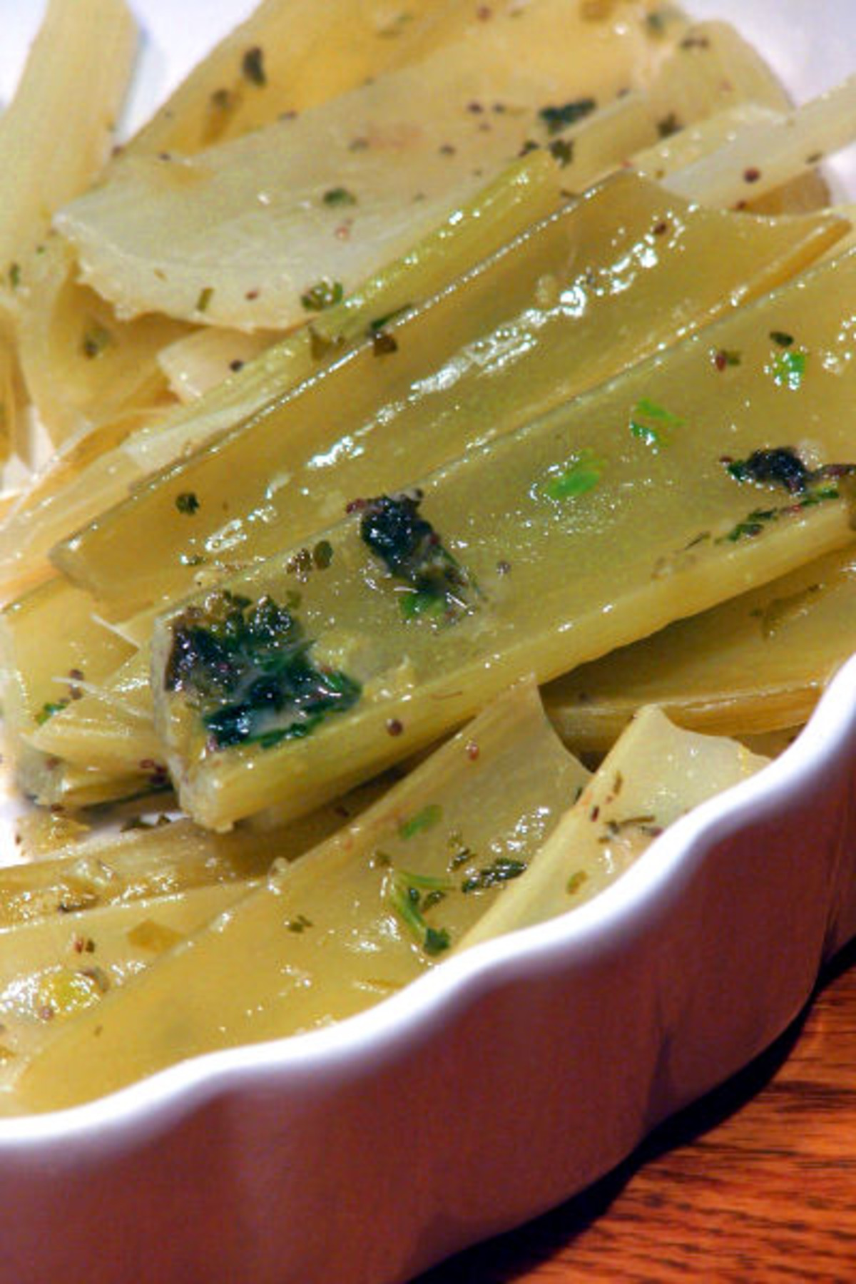 Braised Celery With Vermouth-Butter Glaze