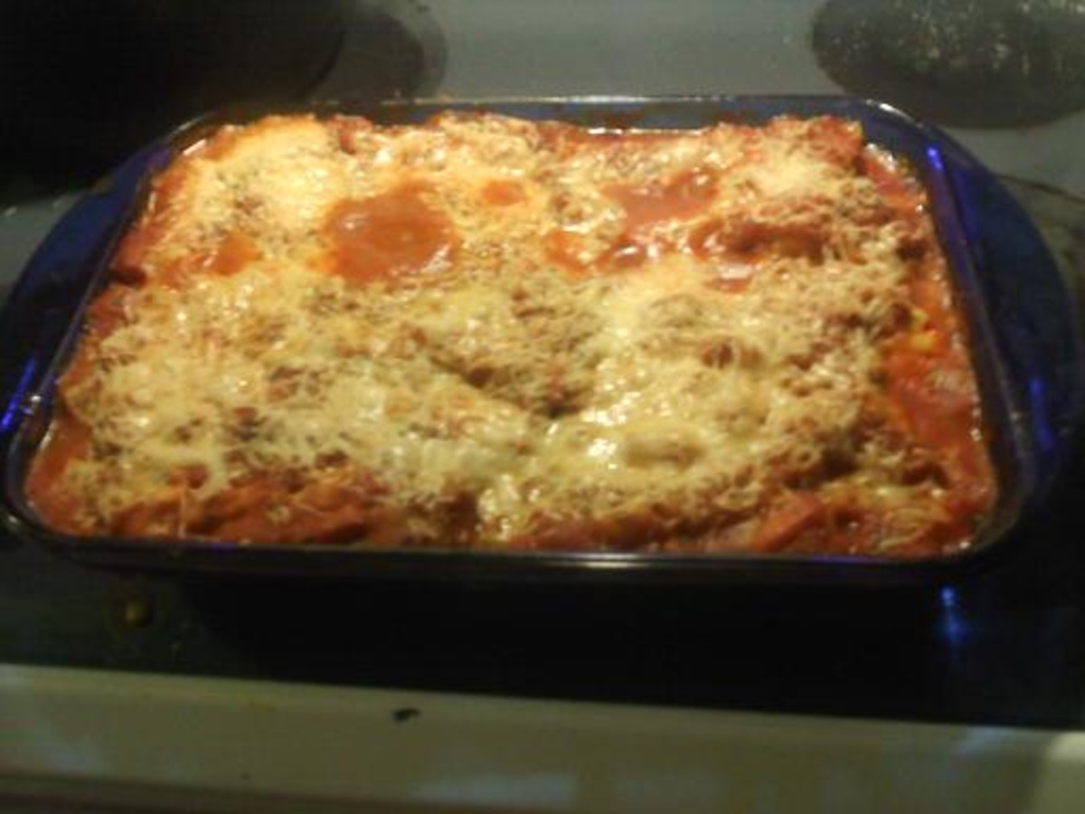 Chicken Baked Ricotta Manicotti image