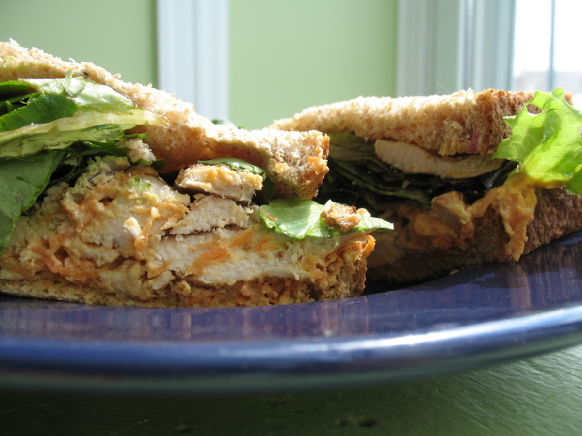 Chicken Sandwiches With Carrot-Ginger Slaw