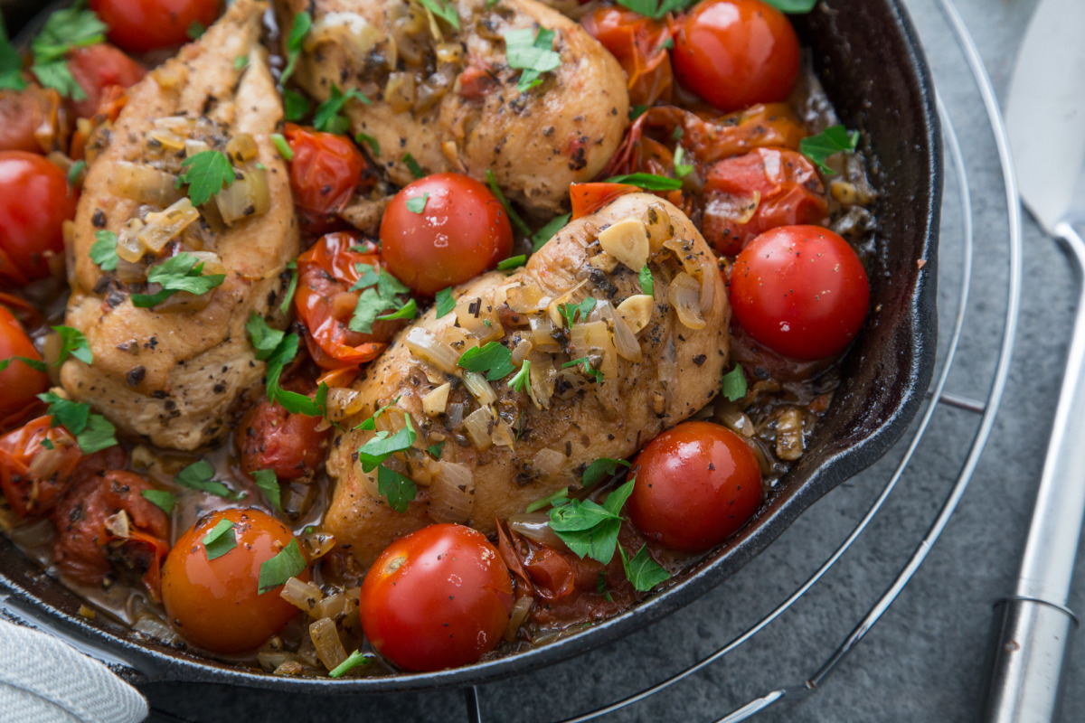 Sauteed Chicken With Cherry Tomatoes_image