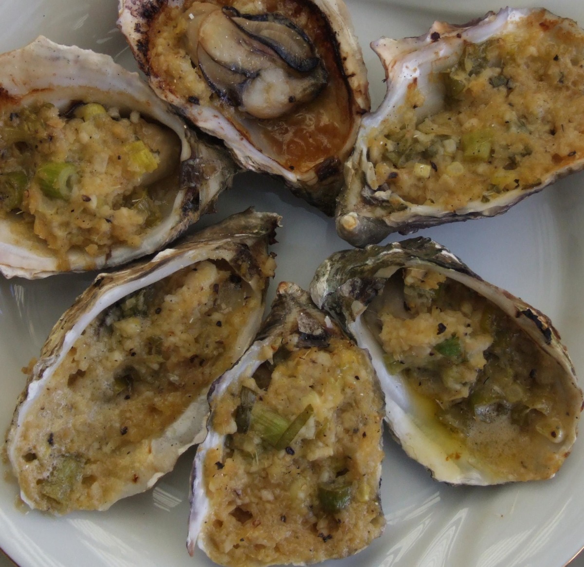 BBQ Oysters With Ginger