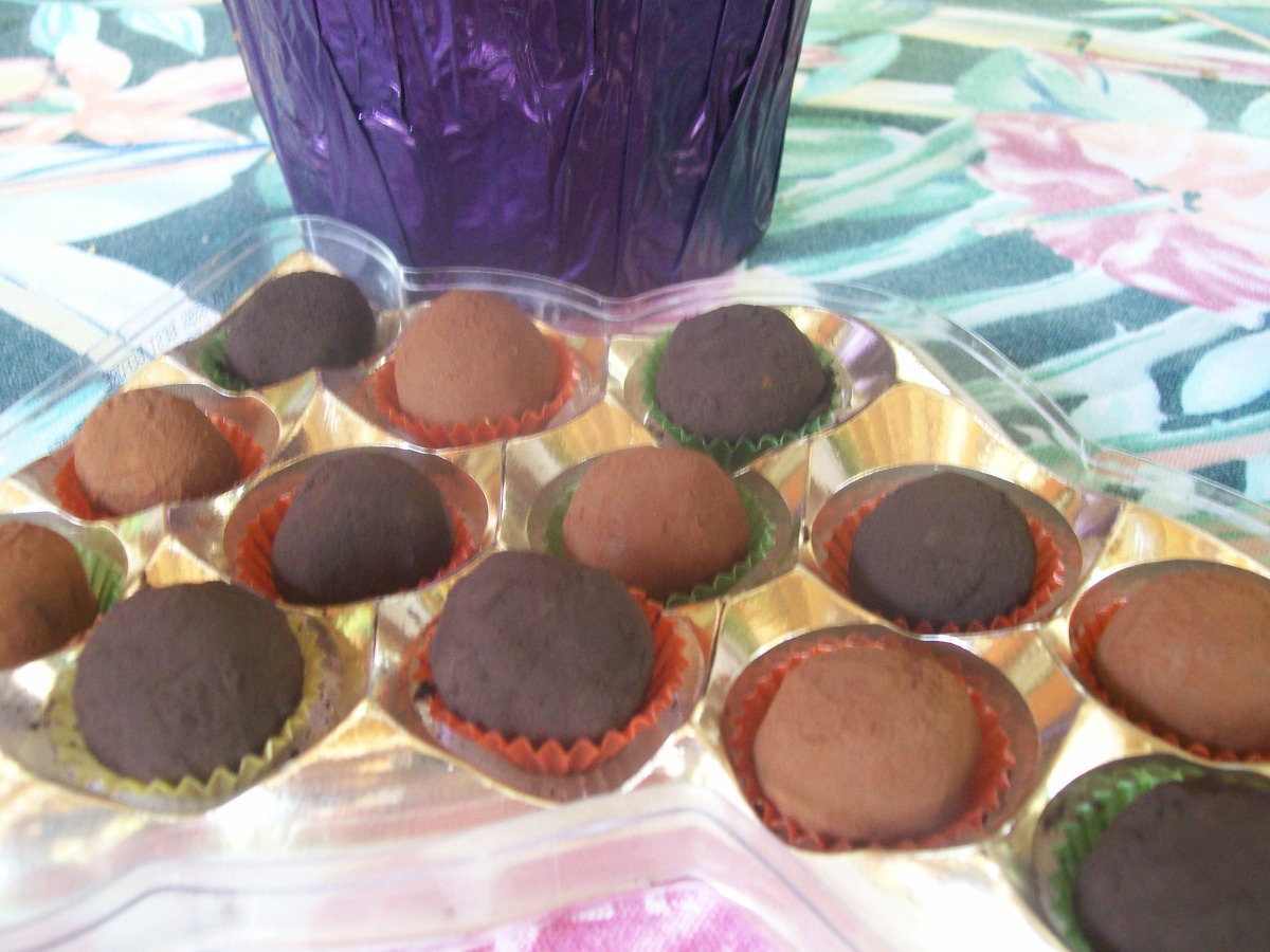 Bittersweet Chocolate-Cassis Truffles