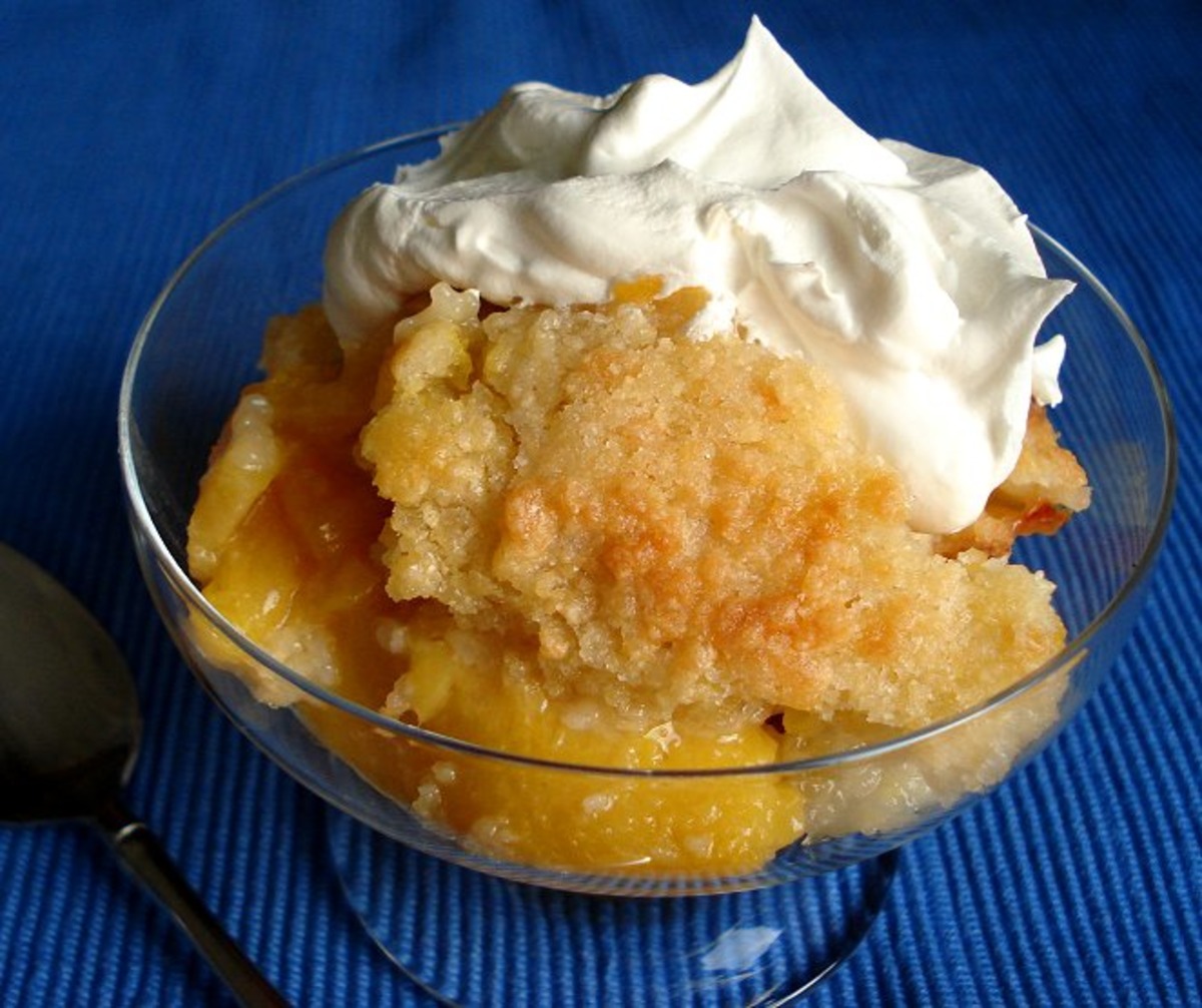 Super Easy Peach Cobbler Recipe Dessert Food