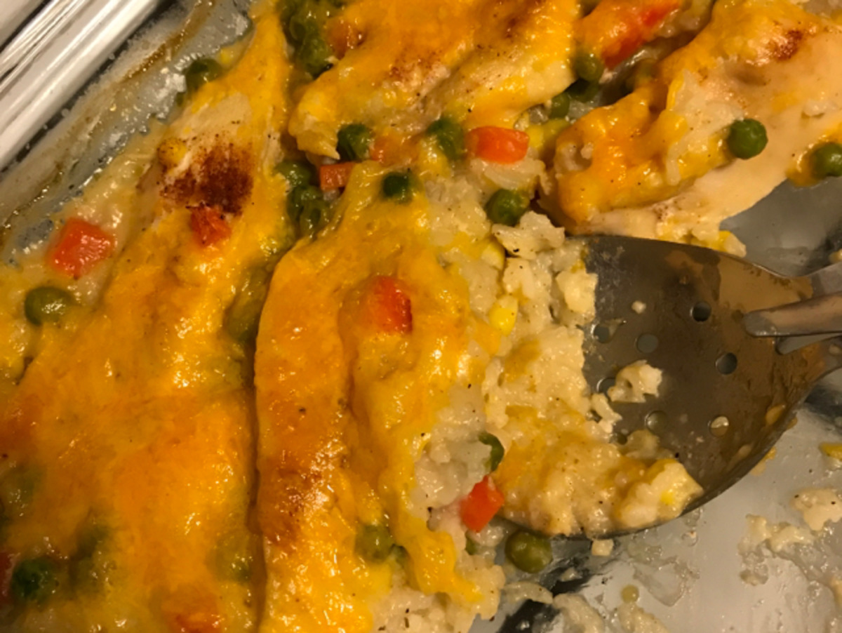 Campbells Cheesy Chicken & Rice Casserole Recipe - Food.com