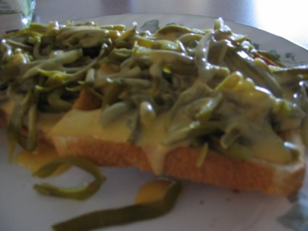 Green Beans & Cheese on Toast_image