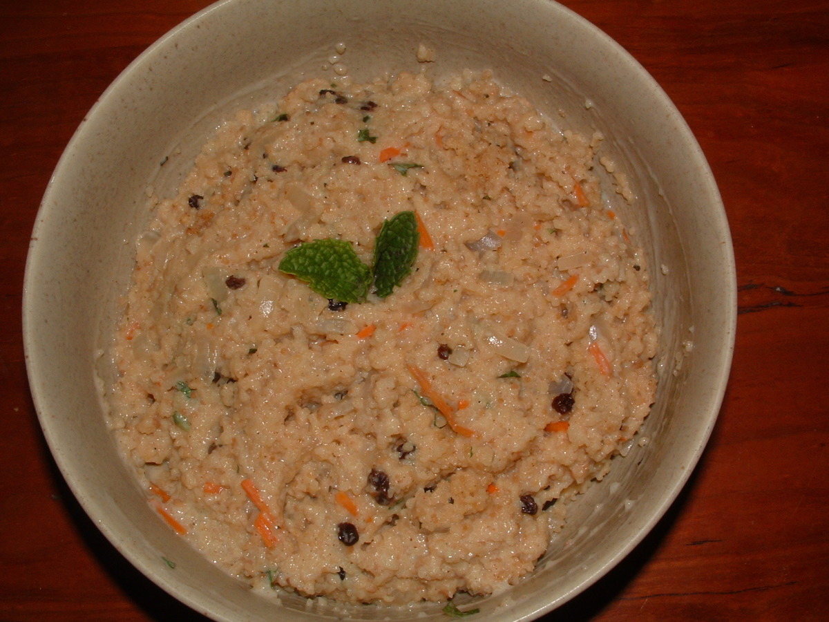 Couscous With Mint-Yogurt Sauce