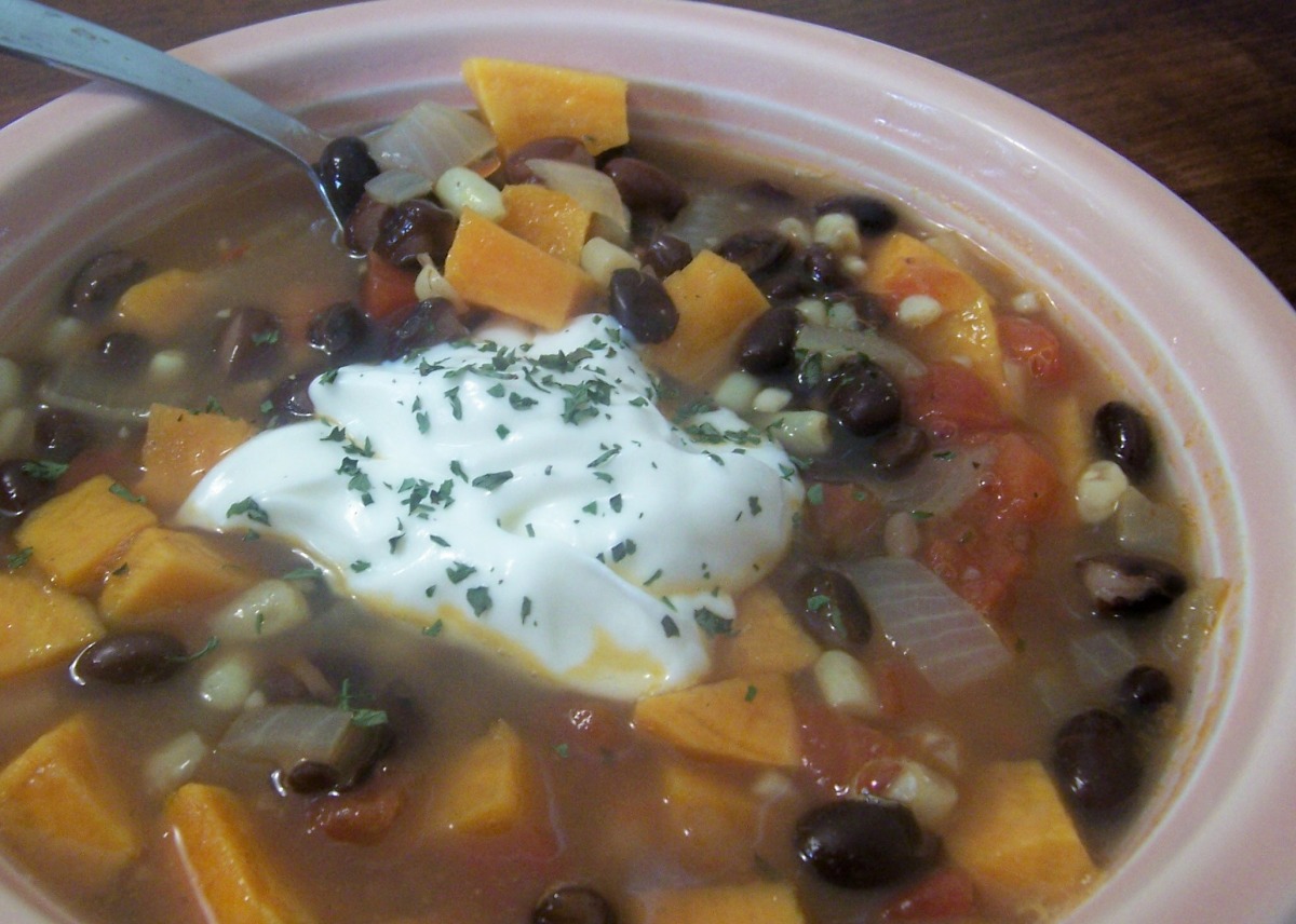 Black Bean and Sweet Potato Soup Recipe