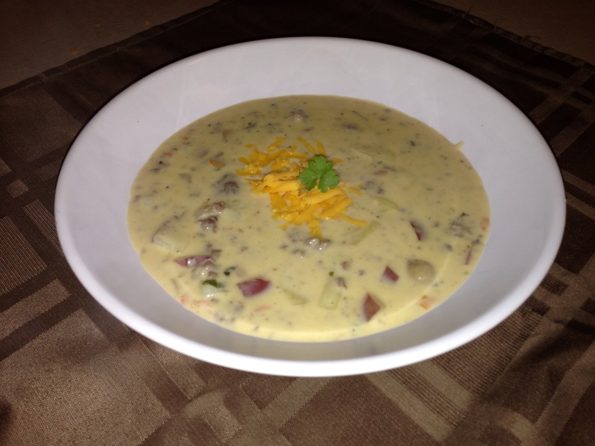 Creamy Cheeseburger Soup